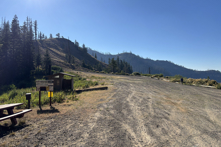 I'm a little surprised by how big this parking lot is; I wouldn't expect that a lot of people come here given how remote it is.