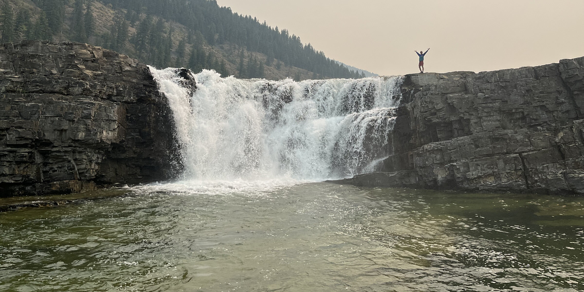 It's like a mini-Niagara Falls!
