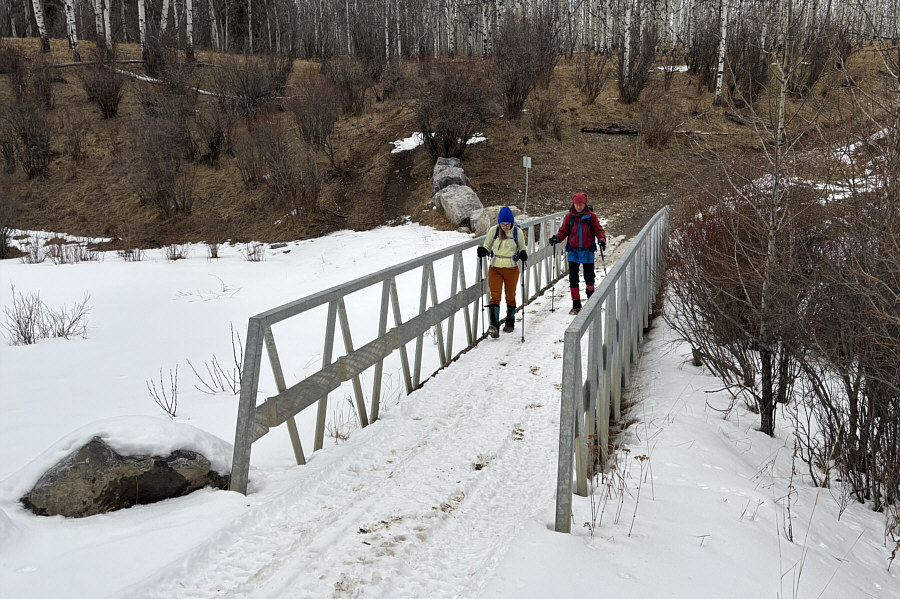 The creek must be a raging torrent in summer!
