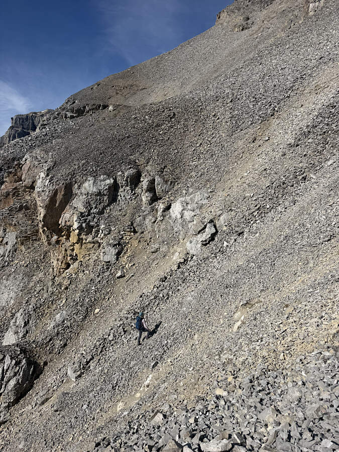 Need to escape to climber's right here!