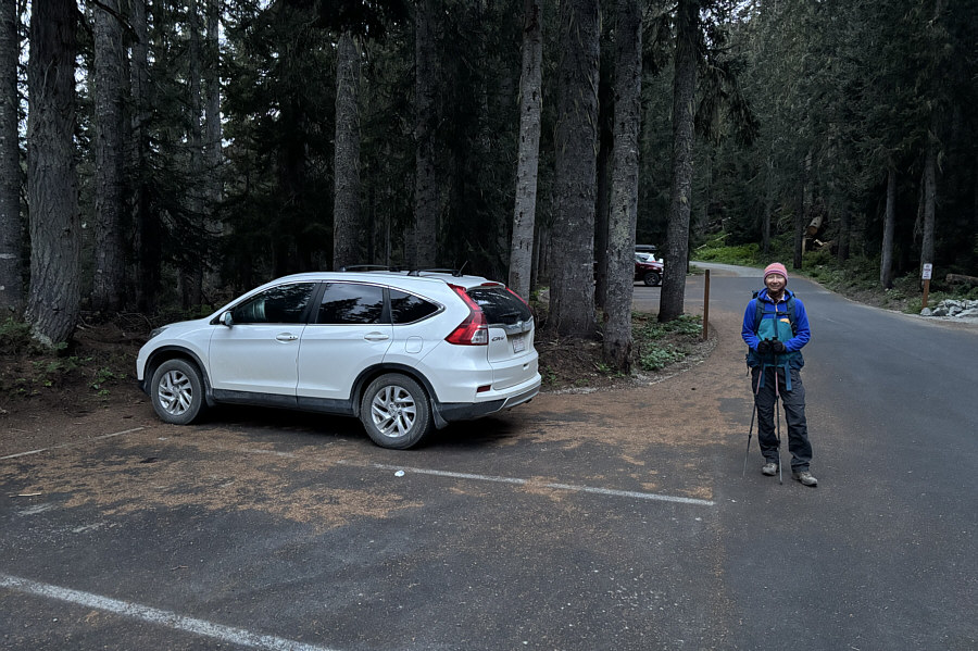 We could've even camped overnight here in our car!