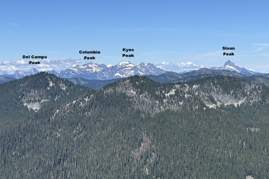 The Columbia Peak/Kyes Peak area looks very intriguing and may be worth visiting in the future.