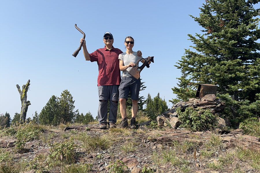 What's left of the first car to drive Washington's first state highway?