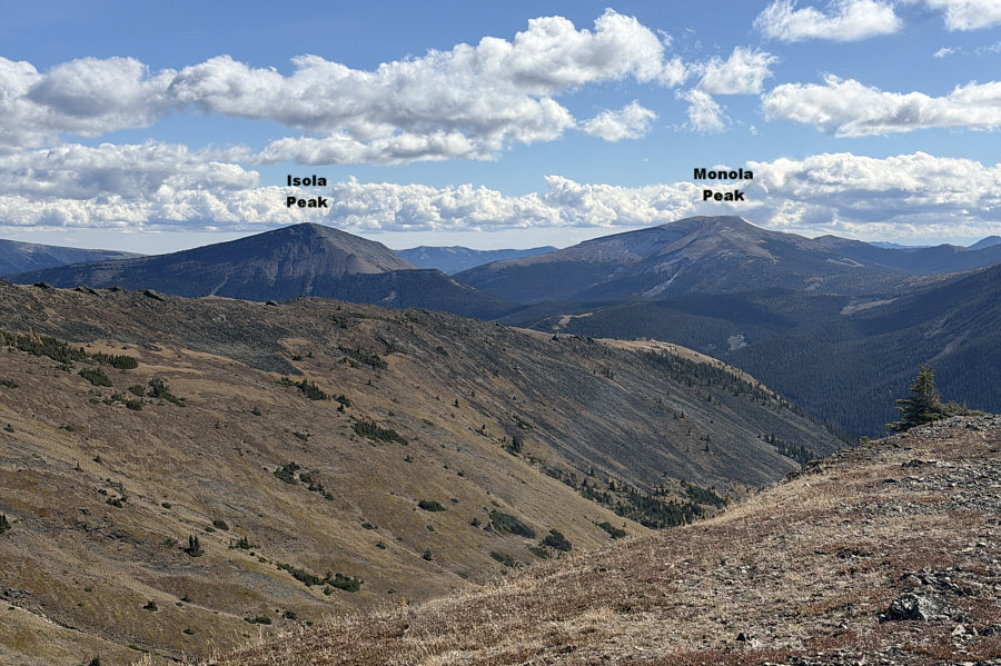 The ridge in the foreground is probably seldom hiked.