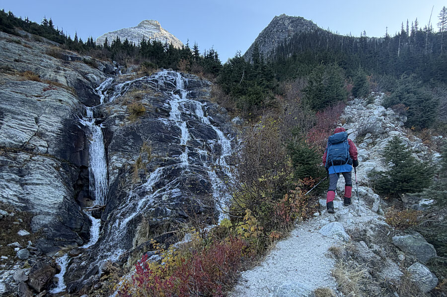 There's still more than 700 metres of elevation gain from here...ugh!