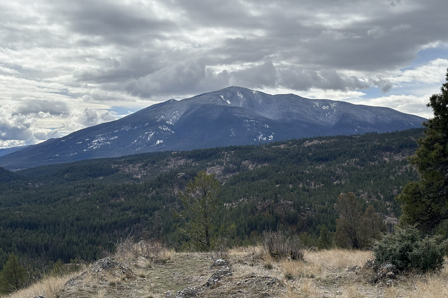 Well, at least we can see the top of one mountain!