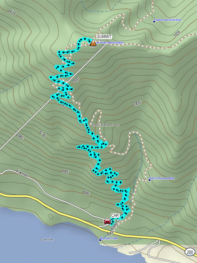 Another "grind" hike that should be saved for a day with clearer weather.