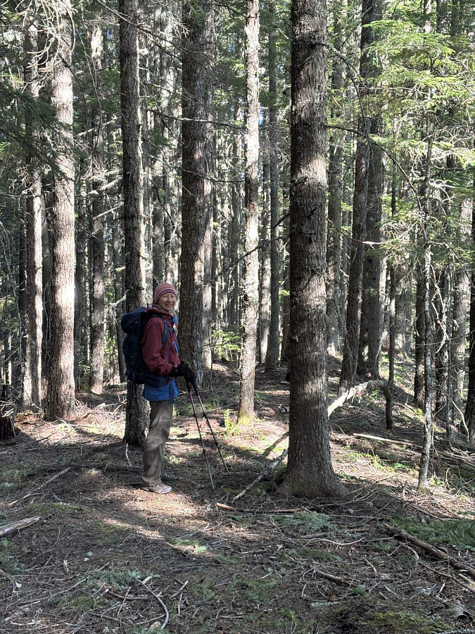 Yep, it sucks that we will have to climb back up here!