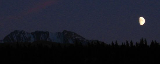 Moon Over Fisher Peak