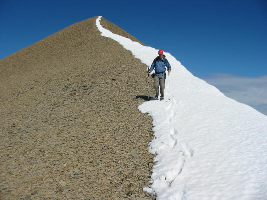 Follow the yellow brick road...err...how about the white snow cornice?