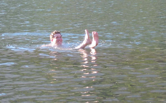 Forget dinner; just jump in the lake!
