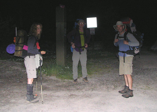 Actually, it was already light enough to hike without a headlamp.