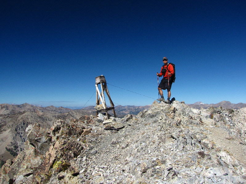 According to the summit register, this peak receives a fair number of visitors.