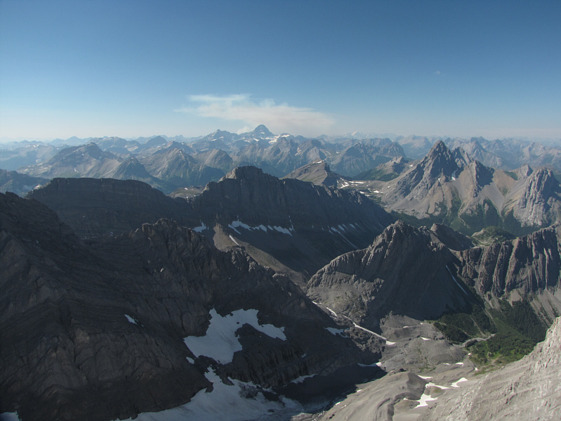 I feel sorry for anyone who was climbing Assiniboine on this day to have their summit views marred by the smoke!