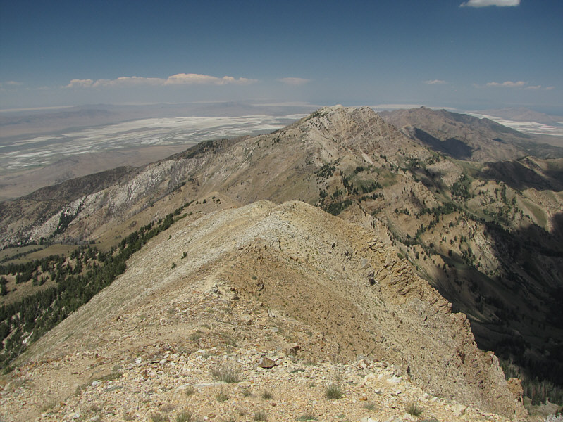 They don't look nearly as striking from Deseret Peak's summit.