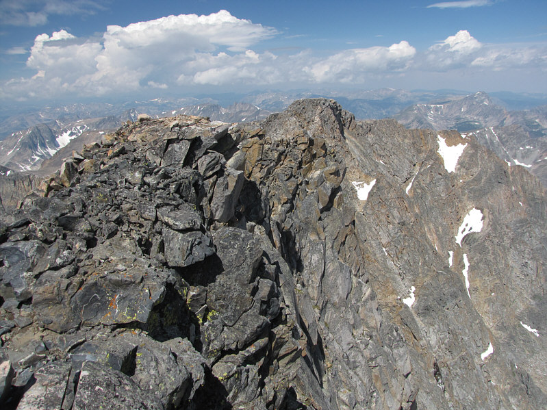 The northwest outlier is only about 15 metres lower than Granite Peak.