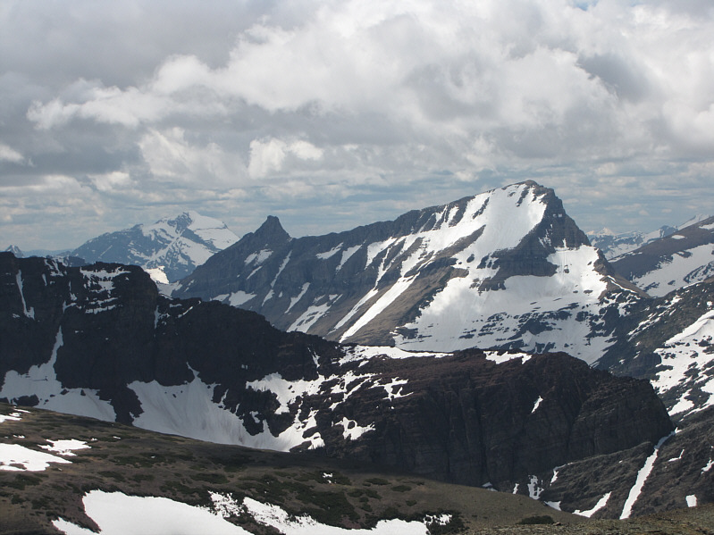 The dark pointy peak is unnamed.