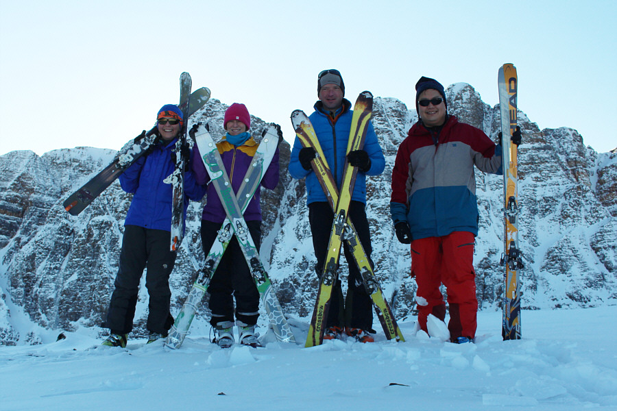 I guess I still have a lot to learn about how to pose with skis!