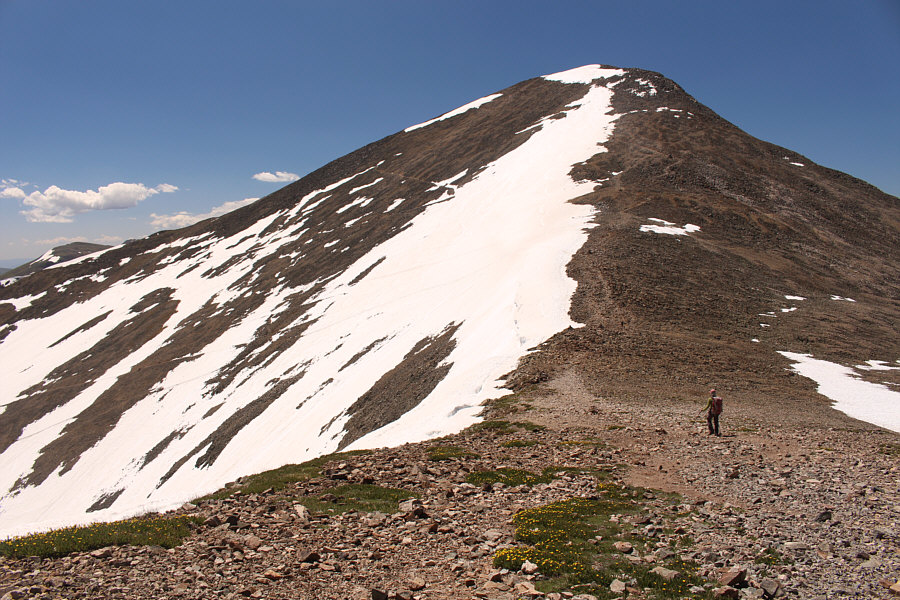 I'm glad we don't have to climb back up over Grays Peak!