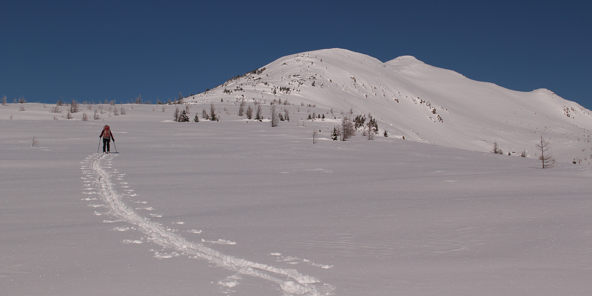 That slope on the right looked very tempting to ski...