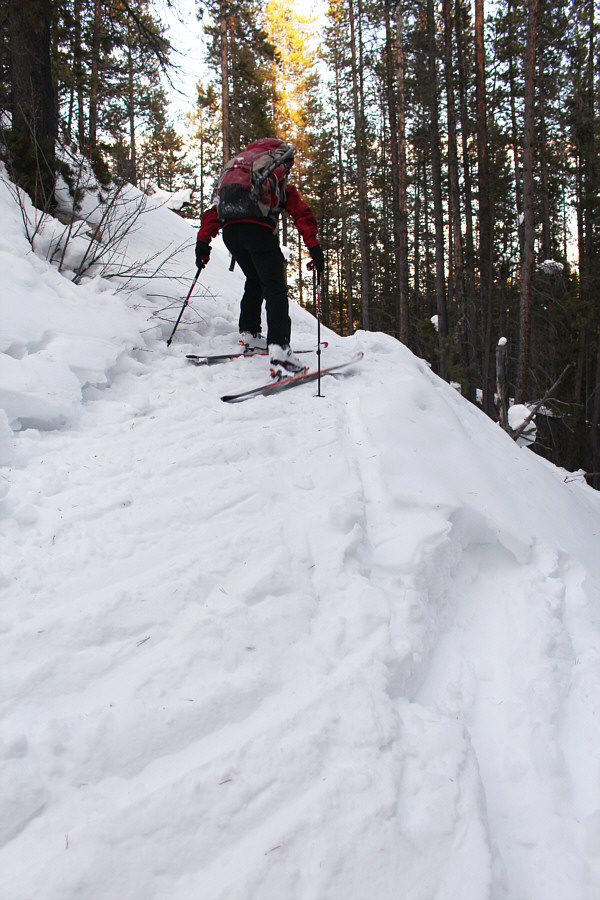 Worst trail to ski in Banff National Park!!