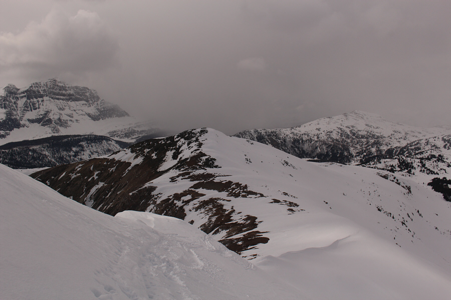 It's a real shame that I didn't ski back down this ridge.