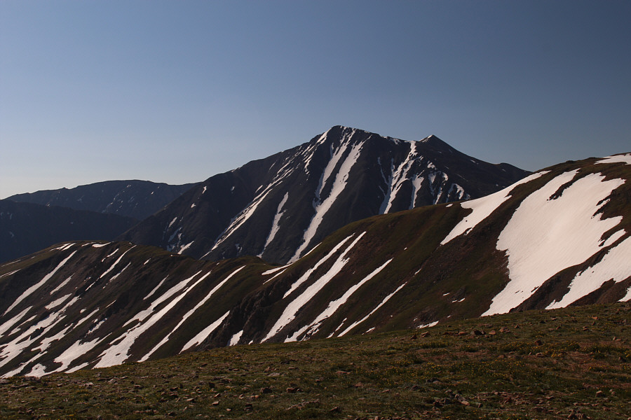 Some parties climb Torreys and Grays from Loveland Pass.