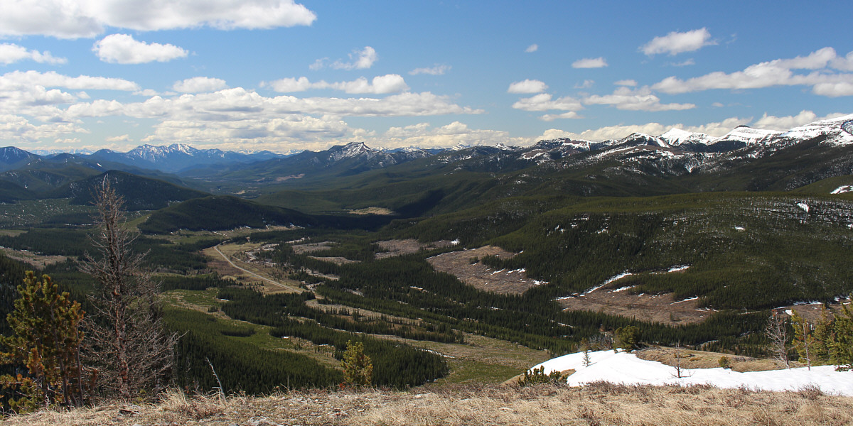 Can you spot Centre Peak, Crowsnest Mountain, and Twin Peaks (Cabin Ridge)?