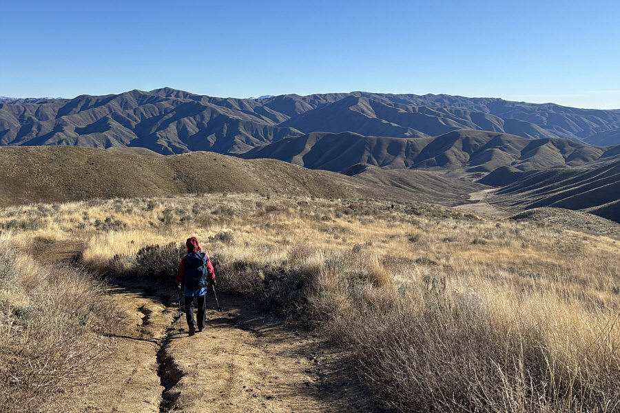Not bad to be hiking in these conditions in late December!