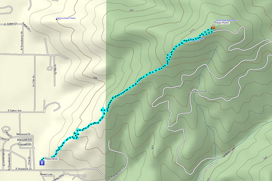 It's pretty much the Coeur d'Alene Grind; it might be more fun to do it on an e-bike via the road.