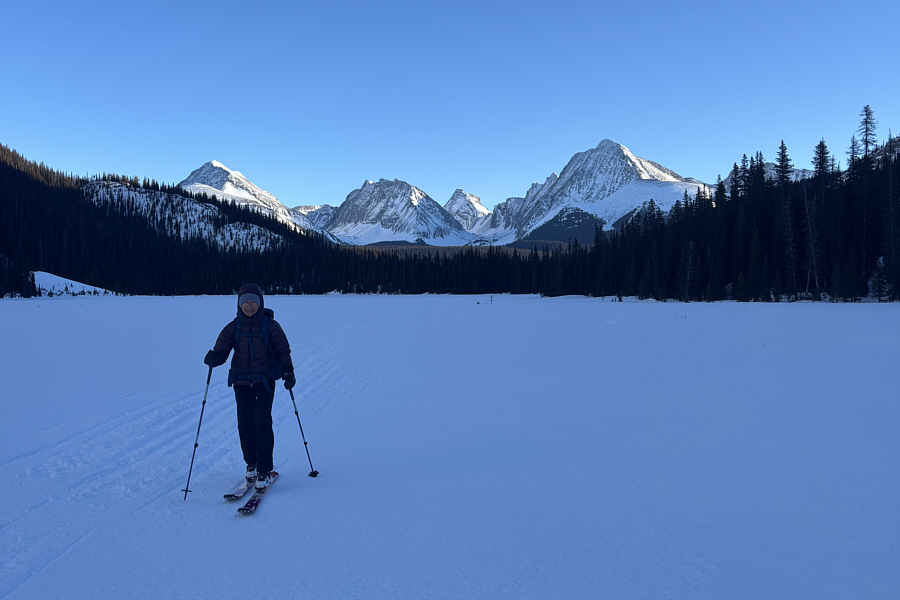 Not sure why we never skied this way in the past.